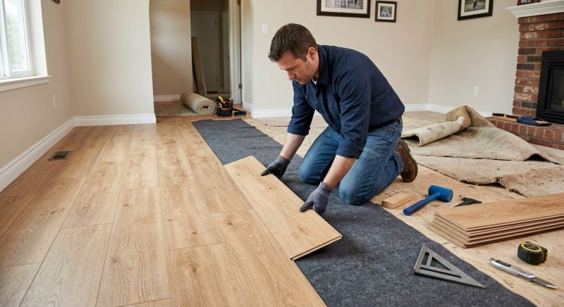 Laminate Floor Remodeling in Springboro, OH