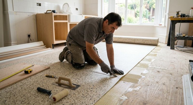 Linoleum Floor Installation in Hamilton, OH