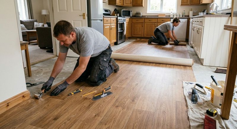Linoleum Floor Installation in Springboro, OH