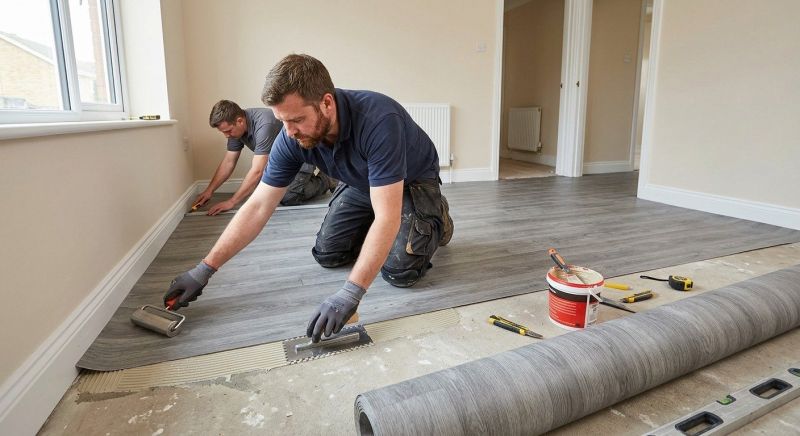 Sheet Linoleum Installation in Maineville, OH