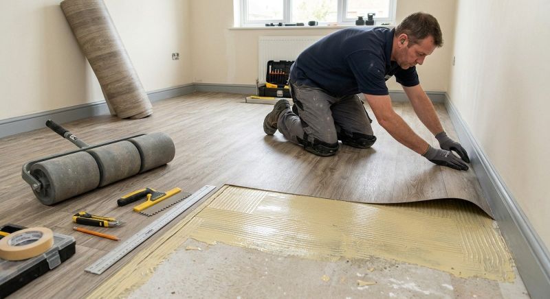 Sheet Linoleum Installation in Vandalia, OH